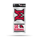 Miami Of Ohio Double Up Die Cut Sticker