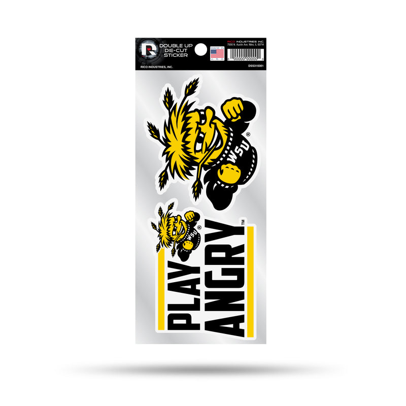 Wichita State Double Up Die Cut Sticker