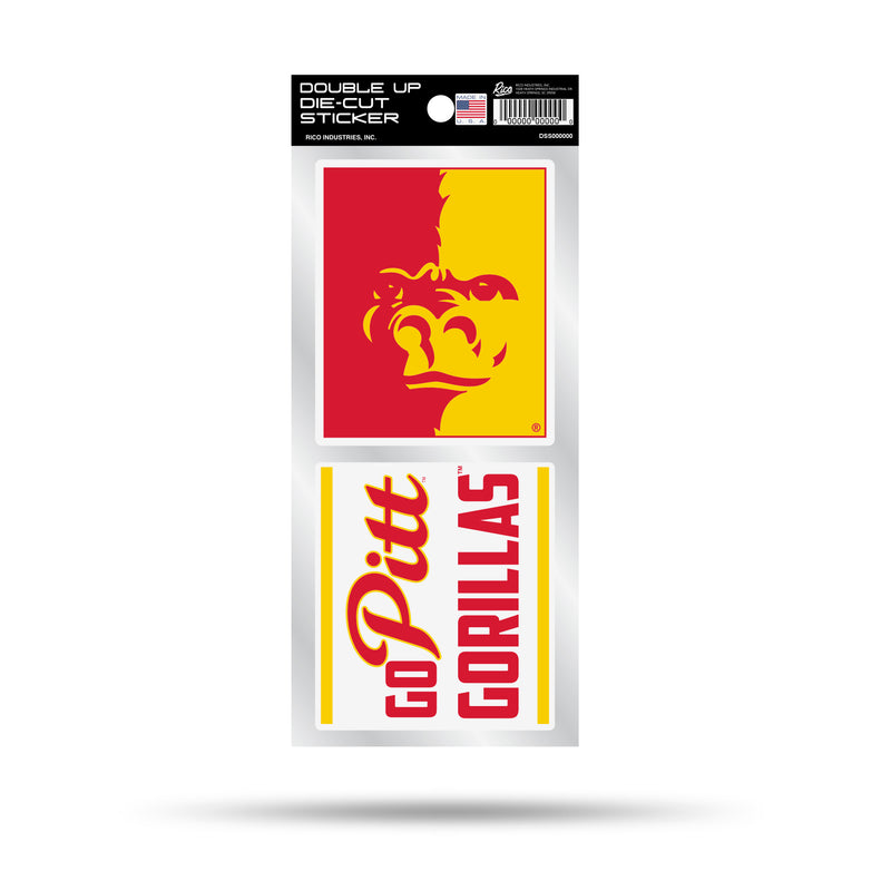 Pittsburg State Double Up Die Cut Sticker