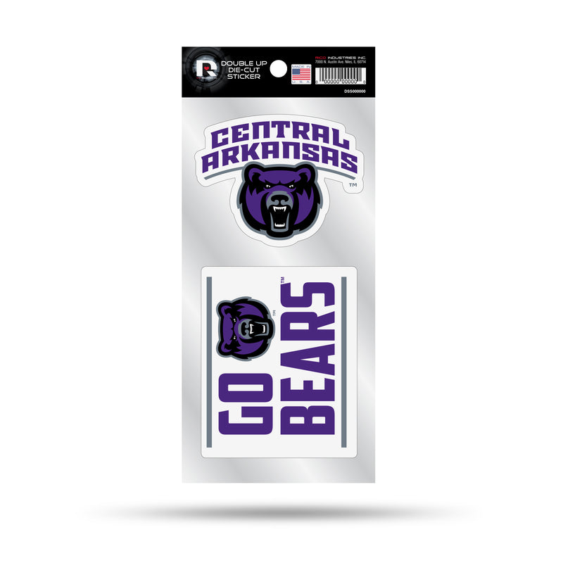 Central Arkansas Double Up Die Cut Sticker