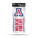Arizona University Double Up Die Cut Sticker