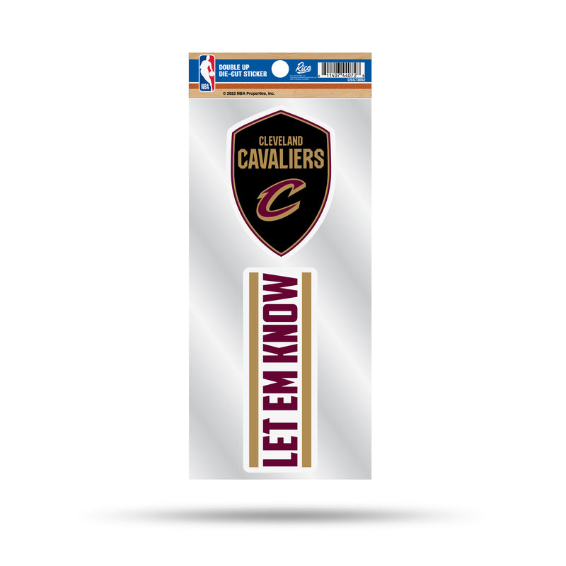 Cavaliers Double Up Die Cut Sticker