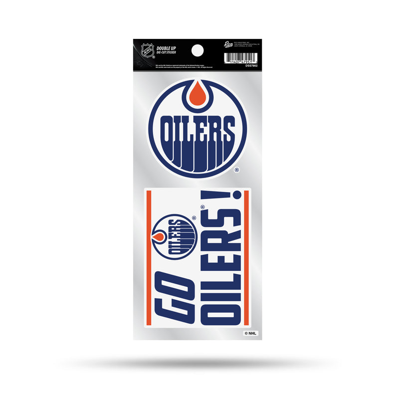 Oilers Double Up Die Cut Sticker
