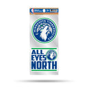 Minnesota Timberwolves Double Up Die Cut Sticker