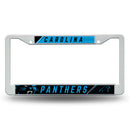 Carolina Panthers White Plastic Frame