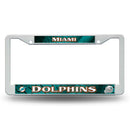 Miami Dolphins White Plastic Frame