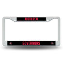 Austin Peay State Governors White Plastic License Plate Frame