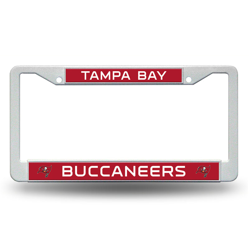 Tampa Bay Buccaneers White Plastic Frame (Printed Inserts)