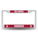 Oklahoma Sooners White Plastic Frame with Printed Inserts