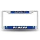 Buffalo Sabres White Plstic License Plate Frame