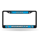 Utah Mammoth Black Metal License Plate Frame (Printed Insert)