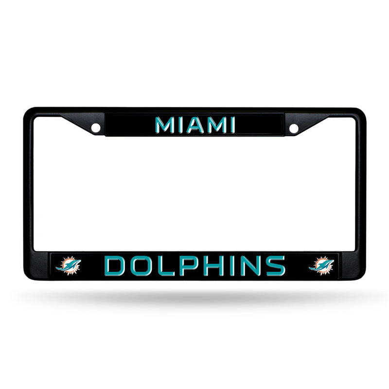 Dolphins Black Metal Frame
