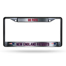 New England Patriots Custom Black Chrome Frame