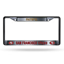 San Francisco 49ers Custom Black Chrome Frame