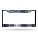 Colorado Avalanche Custom Black Chrome Frame