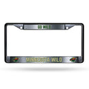 Minnesota Wild Custom Black Chrome Frame