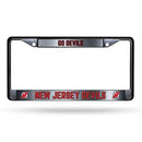 New Jersey Devils Custom Black Chrome Frame