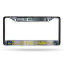 Golden State Warriors Custom Black Chrome Frame