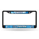 Ross Chastain No. 1 Black Metal License Plate Frame (Printed Inserts)