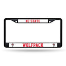NCAA N.Carolina State Wolfpack 12" x 6" Black Metal Car/Truck Frame Automobile Accessory By Rico Industries