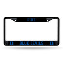 Duke Blue Devils Black Chrome License Plate Frame