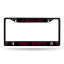 Alabama A&M Bulldogs Black Metal License Plate Frame (Printed Insert)