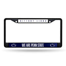 Penn State Team Slogan Black Metal License Plate Frame (Printed Insert) - We Are Penn State