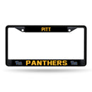 Pitt Panthers Black Metal License Plate Frame (Printed Insert)