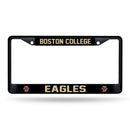 Boston College Eagles Black Metal License Plate Frame (Printed Insert)