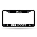Drake Bulldogs Black Chrome License Plate Frame (Printed Inserts)