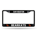 Sam Houston State Bearkats Black Chrome License Plate Frame (Printed Inserts)