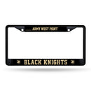 Army West Point Black Knights Black Metal License Plate Frame (Printed Insert)