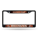 Cleveland Browns Black Chrome Frame (Printed Inserts)