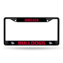 Gonzaga Bulldogs Black Metal License Plate Frame (Printed Insert)