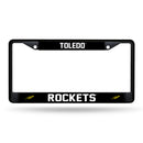 Toledo Rockets Black Chrome License Plate Frame (Printed Inserts)