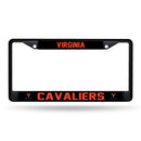 Virginia Cavaliers Black Metal License Plate Frame (Printed Insert)