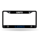 Arkansas–Fort Smith Lions Black Chrome License Plate Frame (Printed Inserts)