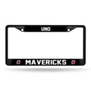 Nebraska-Omaha Mavericks Black Chrome License Plate Frame (Printed Inserts)