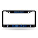 Creighton Bluejays Black Chrome License Plate Frame (Printed Inserts)