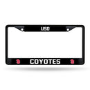 South Dakota Coyotes Black Chrome License Plate Frame (Printed Inserts)