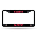 Wisconsin University Black Metal Frame