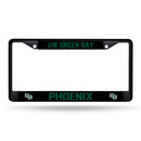 Wisconsin–Green Bay Phoenix Black Chrome License Plate Frame (Printed Inserts)