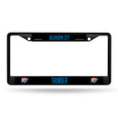 Oklahoma City Thunder Black Metal License Plate Frame (Printed Insert)