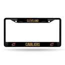 Cleveland Cavaliers Black Metal License Plate Frame (Printed Insert)