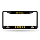 NBA Los Angeles Lakers 12" x 6" Black Metal Car/Truck Frame Automobile Accessory By Rico Industries