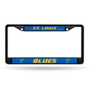 St. Louis Blues Black Metal License Plate Frame (Printed Insert)