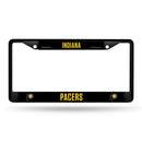 Indiana Pacers Black Metal License Plate Frame (Printed Insert)