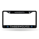 Minnesota Timberwolves Black Metal License Plate Frame (Printed Insert)