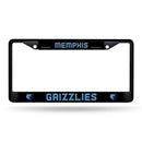 Memphis Grizzlies Black Metal License Plate Frame (Printed Insert)