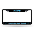 # 1 Dad Panthers-Car Black Chrome Frame